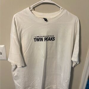 White Twin Peaks Graphic T-Shirt